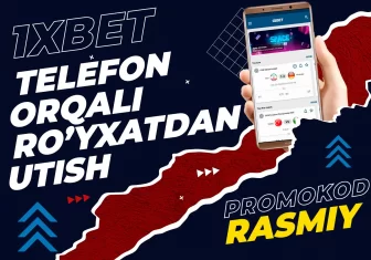 1xbet registratsiya qilish telefon raqam orqali